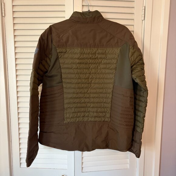 Eddie Bauer men's down field jacket large green brown insulated 700 - Picture 5 of 10